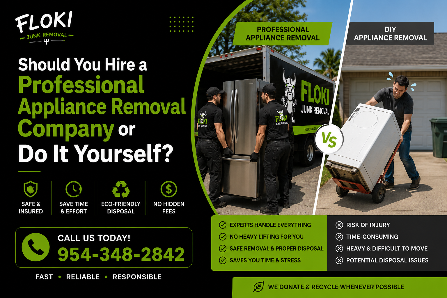 Professional Appliance Removal vs DIY