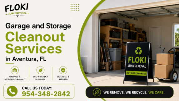 Garage and storage cleanout services in Aventura FL