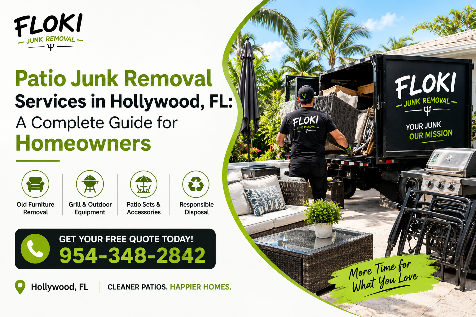 Patio Junk Removal Services in Hollywood